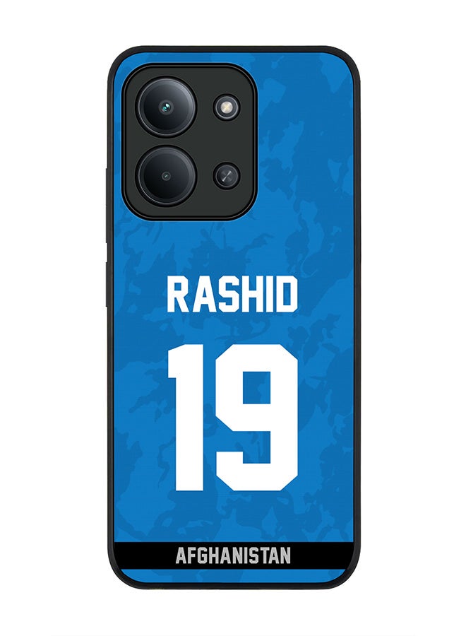 For Xiaomi Poco C85 4G Case,Slim fit Camera Protection, Shockproof Thin Phone cover  - Afghanistan Rashid Khan, Jersey No 19